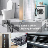 Crevice Cleaning Brush，Hard-Bristled Crevice Cleaning Brush，2024 New Multifunctional Gap Cleaning Brush Tool，Dead Corners Brushes for Bathroom Kitchen Tiles Window Door Slots，3pcs BANSTLE