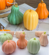 Japleed Pumpkin Candle Molds for Candle Making, Fall Halloween Thanksgiving Ornament Molds, 3D Pumpkin Epoxy Resin Soap Wax Silicone Mold Autumn Chocolate Cake Fondant Dessert Mould (Pear) japleed
