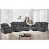 CANMOV Recliner Sofa Set, Oversize Power Lift Recliner Chair, Manual Loveseat and 3-Seat Sofa with Overstuffed Armrest for Living Room,Bedroom Furniture,Office,1+2+3 Seat Grey CANMOV