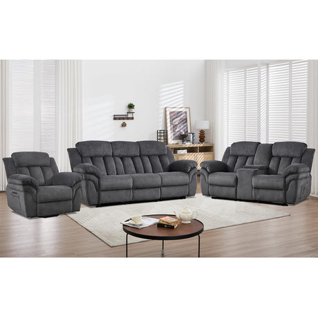 CANMOV Recliner Sofa Set, Oversize Power Lift Recliner Chair, Manual Loveseat and 3-Seat Sofa with Overstuffed Armrest for Living Room,Bedroom Furniture,Office,1+2+3 Seat Grey CANMOV