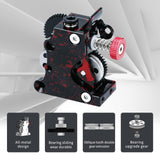 Upgraded Extruder Helical Tooth Large Gear POM Drive,Ender 3 v2 Extruder Gear Camouflage All Metals Parts Wear-Resistant Drive Wheel, Compatible with Ender 3/Pro/V2 3D Printer-with Motor Xirbbo