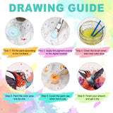 Framed Paint by Numbers Kit for Adults Beginner, Hummingbird Easy Paint by Number Kits on Canvas Framed, DIY Acrylic Oil Painting by Numbers with Frame for Gift Home Decor 8 x 12 inch GEEHEIY