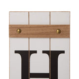 Glitzhome Wooden Welcome Home Porch Sign with Interchangeable Wreaths for Front Door, Vertical Farmhouse Standing Home Sign, Hanging Sign for Year Spring Fall Thanksgiving Christmas, 42”H, White glitzhome