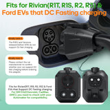 TAKRABBSIN [Up to 500 kWh] 2025 Upgrade NACS to CCS Electric Vehicle Adapter, 500A/1000V, Compatible with Tesla Superchargers, DC Fast Charge CCS1 EVs, Compatible with Ford EVs, GM, Rivian and More Takrabbsin