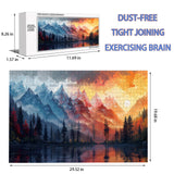 FEIMEIZE Wooden Jigsaw Puzzles for Adults 1000 Piece Puzzle for Adults 1000 Pieces - Forest of Ice and Fire FEIMEIZE