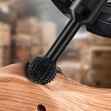 ZJRDYYK 4PCS Cylinder and Sphere Rotary Burr with 5/8-11 Threads for 4 1/2 and 5 Inch Angle Grinder, Ball Gouge Angle Grinder Attachments Power Carving Tools for Wood Carving Grinding Polishing ZJRDYYK