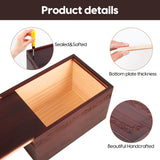Wooden Urns for Human Ashes Adult Male Female, Up to 250 Cubic inches，Wood Cremation Urns, Funeral Memorial Urns for Ashes Mom Dad (Red) Pepdiy