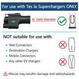 Supchargadap NACS to CCS Adapter, Electric Vehicle NACS to CCS1 Adapter for Tesla Supercharger, Max 500Amps-1000V for Tesla V3/V4 DC Fast Charging Stations, for Ford, Rivian, GMC, Chevrolet, Cadillac Supchargadap