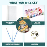 MOGTAA Inspirational Paint by Numbers, Cat Oil Painting Kits for Adults Kids, DIY Inspirational Paint by Numbers on Canvas Drawing Paintwork with Paintbrushes Acrylic Pigment for Home Decor (40x50cm) MOGTAA