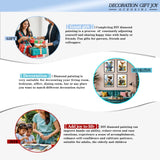 GCEOSINI 4 Pack Diamond Painting Kits for Adults, 12x16 Inch 5D Diamond Art Kits for Beginners, Full Drill Paint with Diamonds Dots Diamond Painting Kits Gem Art for Home Decor (Animal 01) GCEOSINI