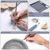 Brusarth Professional Sketch Pencils for Drawing Set - Graphite Pencils (4H-10B), Graphite Sticks, Erasers and Sharpener, Art Pencils for Sketching- Ideal for Artists and Beginners,17Pcs Brusarth