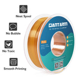 GIANTARM Dual Color PLA Filament, Silk PLA Filament 1.75mm +/-0.02mm,1KG Spool(2.2lbs) Vacuum Packaging, 3D Printing Filaments Fit Most FDM Printer GIANTARM