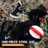 ANTARCTICA Throwing Axes and Throwing Knives Set 3 Pack 11" Full Tang Stainless Steel Tomahawks and Throwing Knives with Whetstone Tool Sharpener Well-Balanced Throwing Axes for Beginners ANTARCTICA