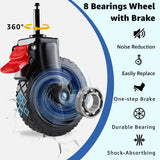 Moothing Wagons Carts Foldable, Collapsible Wagon with Wheels, Heavy Duty Grocery Cart, Utility Wagon with Tailgate, 150L Large Capacity with Brakes for Gardening, Camping, Shopping, Black D Moothing