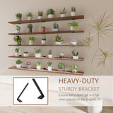 ONOTETUT 5 Tier Book Shelf,Long Floating Shelf for Wall 72 inch,Farmhouse Bookcase Long Shelves,Wall Mounted Bookshelf Display Shelves ONOTETUT