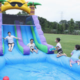 26FT Inflatable Water Slide for Kids Adults /100% PVC Commercial Bounce House Water Slide with Blower, Bigger Splash Pool, for Backyard, Park or Commercial Use,26x13x12ft Inflantteble