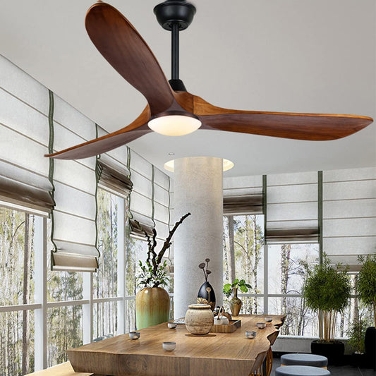 Farmhouse Rustic Ceiling Fans with Lights, 60 inch Outdoor Ceiling Fan for Patios with Light, 3 Blades Wood Ceiling Fan Damp Rated Large Airflow Commercial Ceiling Fan for Exterior House Porc - WoodArtSupply