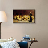 SYSMYXGS Painting by Number Kits for Adult Beginner DIY Acrylic Painting with Paint Brushes PigmentDrawing Paintwork on Oil CanvasHome Decor Gifts — Daniel in The Lions Den 1872 by Briton Riviere SYSMYXGS