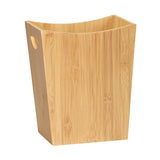 LIANTRAL Bamboo Trash Can Wastebasket, 2 Gallon Small Bathroom Garbage Can Bamboo Waste Basket Trash Container Recycling Bin for Bathroom, Bedroom, Living Room, Office, Kitchen LIANTRAL