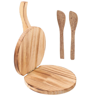 Cabilock Wooden Tortilla Press-Tortilla Press Maker Waffle and Pizza Dough Presser for Homemade Mexican Tortillera, Roti, Chapati, Taco, Dumpling Wrappers