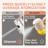 Oil Sprayer for Cooking, 10oz Olive Oil Sprayer Bottle, Kitchen Gadgets for Air Fryer, Canola Oil Spritzer, For Salad Making, Baking, Frying, BBQ MDZF SWEET HOME