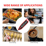 YFL Digital Meat Thermometer, Instant Read Food Thermometer, Large LCD Display, Waterproof Cooking Thermometer for Oven BBQ Grill Smoker Beef Turkey Camping & Kitchen Gadgets YFL