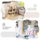 Multi-functional 5 Cube Open Shelf Bookcase with Natural Finish for Versatile Storage LOKO