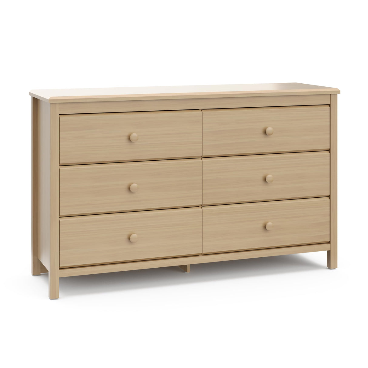 Storkcraft Alpine 6-Drawer Dresser (Driftwood) – GREENGUARD Gold Certified, Brown Dresser for Bedroom, Kids & Nursery Storage Drawers, Safety Interlocking Drawers, Pre-Installed Tracks, Kids Bedroom Storkcraft