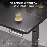 GTRACING Electric Standing Desk, 55 x 24 Inches Sit Stand up Desk with Memory Preset Controller, Height Adjustable Ergonomic Home Office Computer Desk (Black) GTRACING