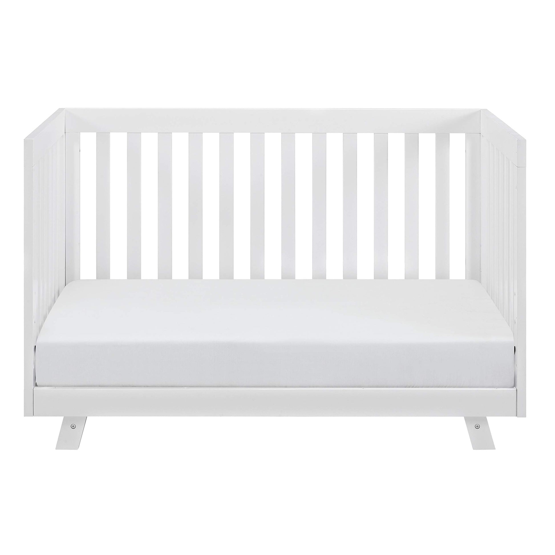 Storkcraft Beckett Convertible Crib (White) – Converts from Baby Crib to Toddler Bed and Daybed, Fits Standard Full-Size Crib Mattress, Adjustable Mattress Support Base - WoodArtSupply