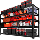 Storage Shelves, Garage Shelving Heavy Duty 3300 LBS Capacity, 60"L x 24"W x 78"H Adjustable Metal Shelving Organizer Wire Rack, 5 Tier Utility Shelf Unit for Pantry Closet Warehouse Organization MODCART