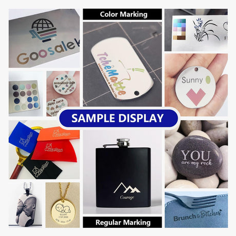 ComMarker US Stock B4 60W JPT Mopa Fiber Laser Engraving Machine with 5in1 Rotary,Support Lightburn Laser Engraver,2Lens Color Marking Machine for Stainless Steel,Silver,Tumbler,Jewelry ComMarker