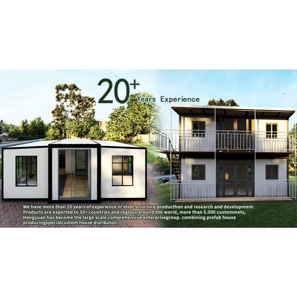 Folding Prefab Tiny Home for Sale,20ft/40ft Tiny Home with 2 Bedrooms Tiny House to Live in for Adults, Mobile Container House with Kitchen and Bathroom Generic