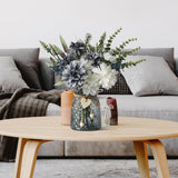 Leftover Fake Flowers in Vase,Faux Flowers in Vase,Table Centerpieces for Dining Room,Flower Centerpieces for Tables,Artificial Flowers,Kitchen Decor,Coffee Table Decor Leftover