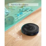 eufy Anker RoboVac G30 Verge, Robot Vacuum with Home Mapping, 2000Pa Suction, Wi-Fi, Boundary Strips, for Carpets and Hard Floors (Renewed) eufy