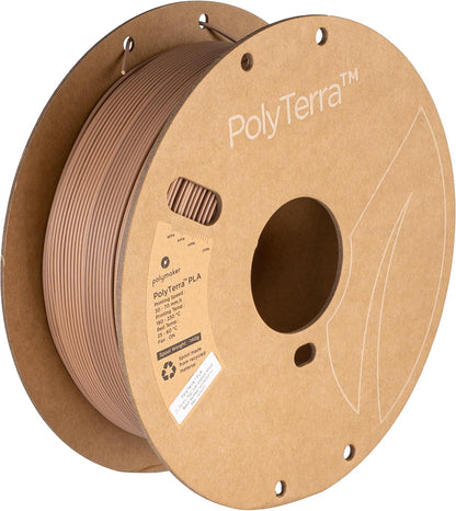 Polymaker Dual Color Matte PLA Filament 1.75mm Gradient Wood, Coextrusion 1.75 PLA 3D Printer Filament 1kg - Experience a Unique Dichromatic Matte Finish with PolyTerra PLA 1.75mm (+/- 0.03mm - WoodArtSupply