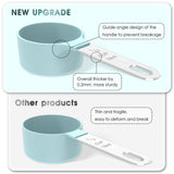 TILUCK Measuring Cups & Spoons Set, Stackable Cups and Spoons, Nesting Measure Cups with Stainless Steel Handle, Kitchen Gadgets for Cooking & Baking (Black) TILUCK