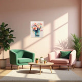 Flowers in Bottle Paint by Numbers Kit for Adults Beginner Flower Oil Painting Kit Adult Paint by Number Kits on Canvas DIY Painting for Beginners Art by Numbers for Gifts Home Wall Decor 16x20 Inch obterie