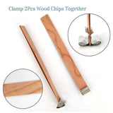 50 Set Wood Candle Wicks 3 Widths, DIY Candle Making Supplies Wooden Wicks with Iron Stands for Handmade Candles Including 20Set 5.1x0.51in, 20Set 5.9x0.59in, 10Set 5.9x0.75in Natural Wood Wick SWIGRANCE