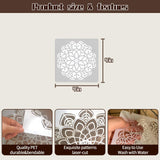 Mandala Stencils for Painting & Crafts - Small Rangoli Stencils for Wood, Wall, Furniture & Fabric - Great for DIY Projects & Home Decor (4 inch) Felixcraft