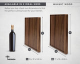 Premium Walnut Wooden Cutting Boards for Kitchen - Reversible Wood Chopping Board with Juice Groove, Xtra Large & XL Wood Cutting Board Set for Meat, Vegetables, Bread - Large Wood Cutting Board MERKEN