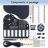 MIOYOOW Soldering Practice Kit, 7 Keys Mini Piano Violin Guitar Soldering Project with 3 Tones, Electronic Musical Instrument Early Learning Educational DIY Soldering Kit for Home School Learning MiOYOOW
