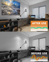 BUBOS 8 Pack Art Acoustic Panels Self-adhesive Soundproof Wall Panels,48X32Inches Sound Absorbing Panels,Decorative Acoustical Wall Panels, Acoustic Treatment for Recording Studio (Coastal rocks) BUBOS