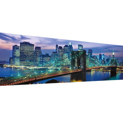 YALKIN 5D Large Diamond Painting Kits for Adults (35.43x11.8inch), Full Round Drill Brook Bridge Pictures Arts Paint by Diamonds Kits Diamond Art Kits for Home Wall Decor Relax Gift