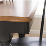 Bush Furniture Rectangular Dining Table, 67 inch Squire Trestle, Farmhouse Decor, Sterling Collection, Dark Brown Bush Furniture