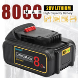 Bonacell 2Pack 8000mAh Lithium Replacement for Dewalt 20V MAX Battery DCB206 DCB204 DCB200 DCB180 DCB181 DCD/DCF/DCG Series Bonacell