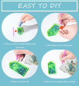 5D Sea Turtle Diamond Painting Kits for Kids Beginners with Wooden Frame,Full Round Drill Cute Turtle Diamond Art Kits for Children Girls Boys Ages 8-12,DIY Kid Big Gem Art,Home Wall Decor 6x6 Inch CHWGLFGG