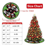 Christmas Tree Skirt 48 Inch Tree Collar Holiday New Year Winter Xmas Tree Decor Christmas Decorations for Home Party Yarcooly