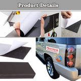 Bumper Sticker Magnets, Car Magnetic Sheets 5 Packs 12"×4" Bumper Sticker Magnetic Sheet with Self Adhesive Bumper Stickers Magnetic for Car, Home, Refrigerator, Photos, Stickers, Crafts PUSNMI