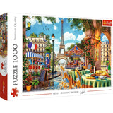 Trefl Parisian Morning 1000 Piece Jigsaw Puzzle Red 27"x19" Print, DIY Puzzle, Creative Fun, Classic Puzzle for Adults and Children from 12 Years Old Trefl